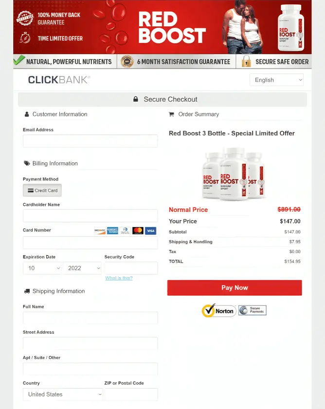 red boost buy page